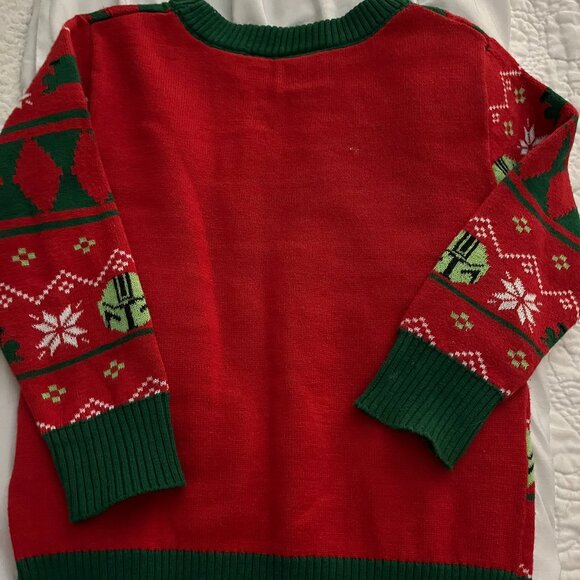 Star Wars Mandalorian The Child Baby Yoda Knit Ugly Sweater. - Picture 5 of 6